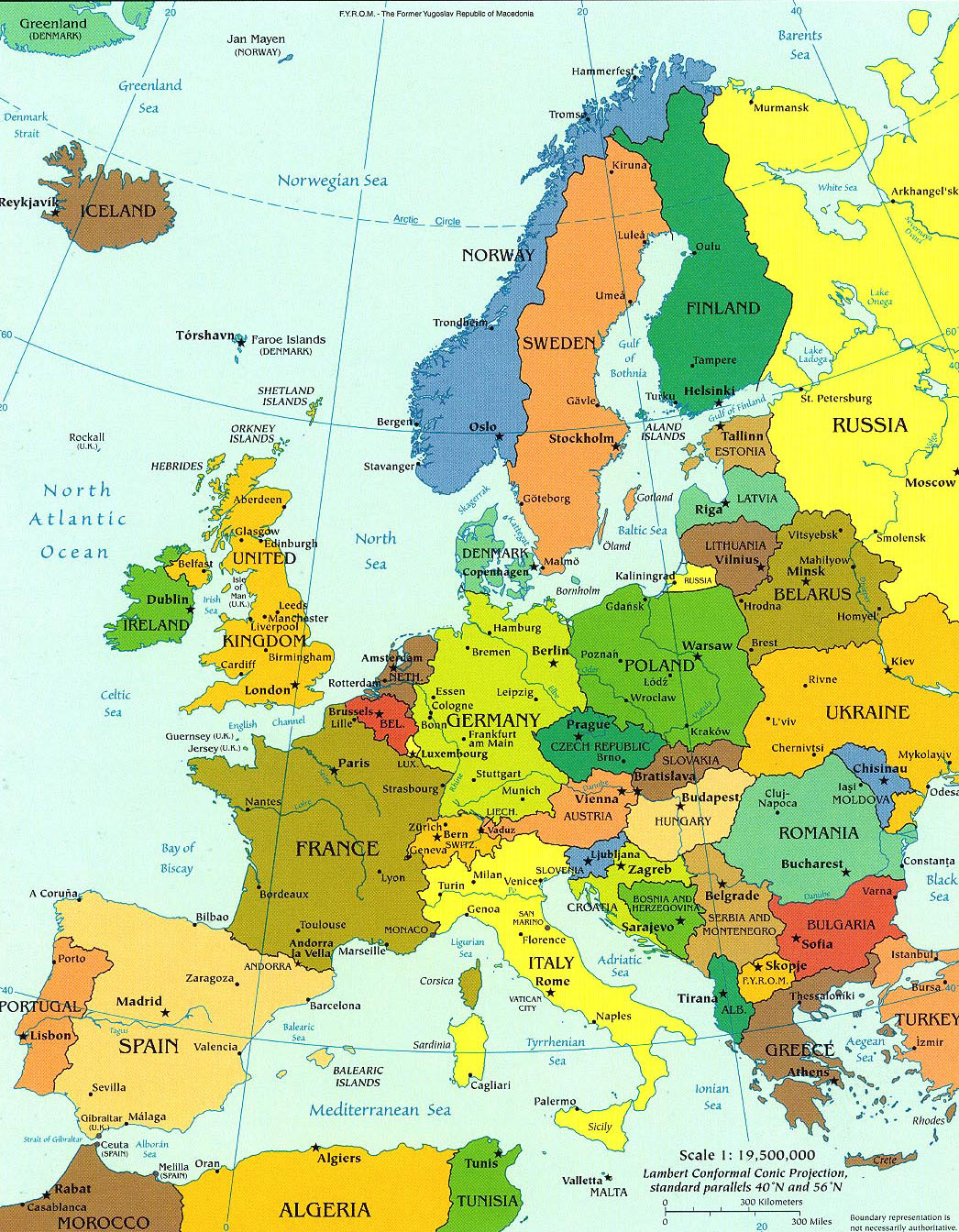 harta politica europa